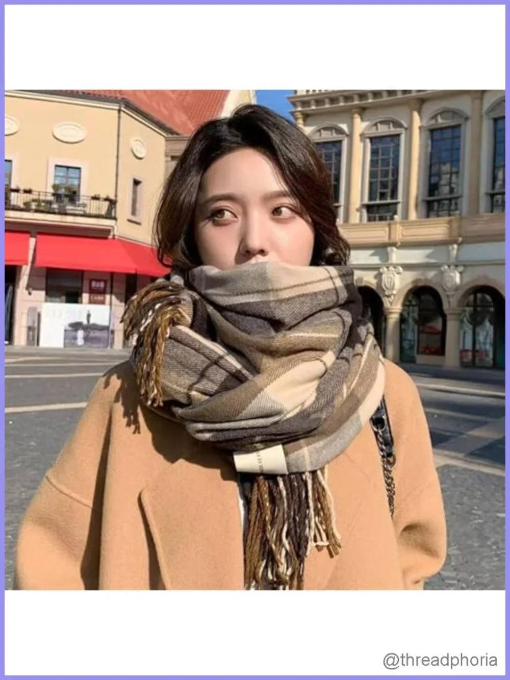 Scottish Tartan Plaid Fringe Scarf Soft Shawl Wrap Women Men